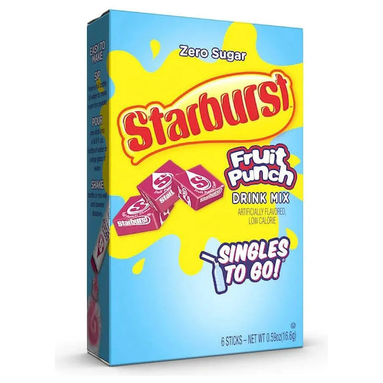 Starburst Singles to go Fruit Punch 6pk (16.6gr)