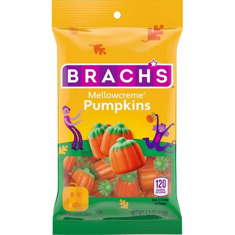 Brach's Mellowcreme Pumpkins 119gr (Small bag) (exp. 29th february 2024)