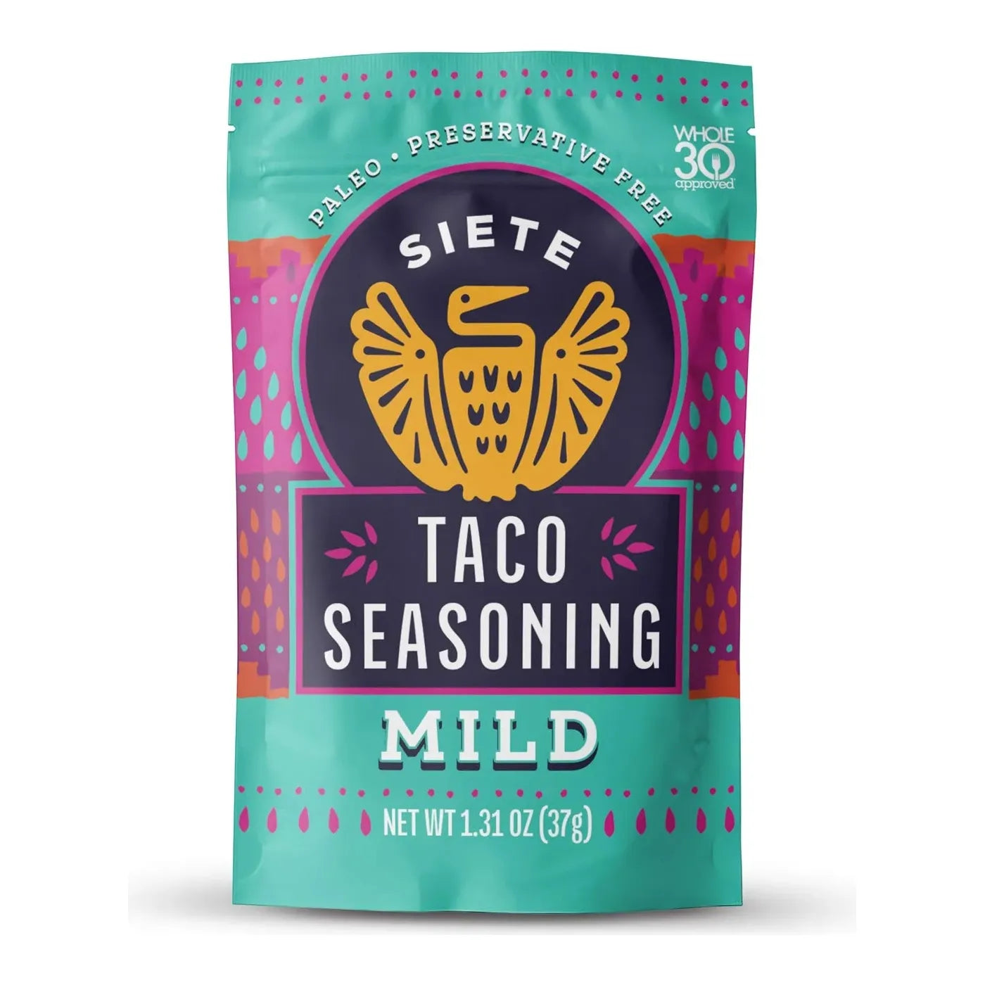 Siete Taco Seasoning Mild 37gr