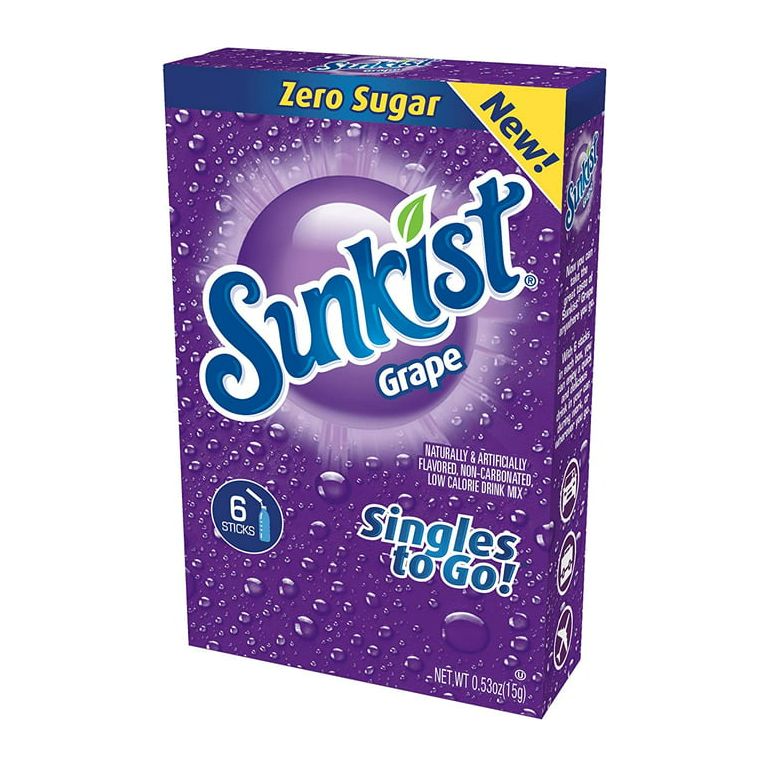 Sunkist Grape Singles to go 15gr