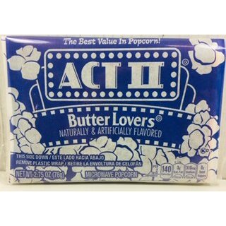 Act II Butter Lovers 78gr (single pack)