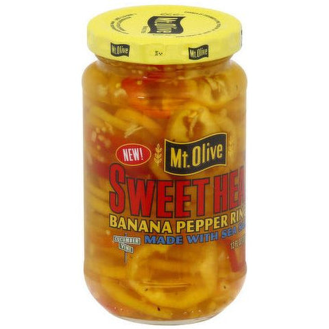 Mt Olive Sweet Heat banana pepper rings 355ml