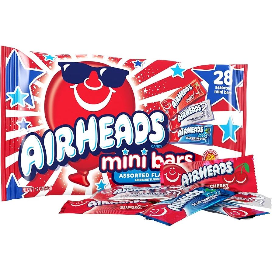 Airheads Mini Red White & Blue 340gr