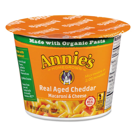 Annie's Real Aged Cheddar Mac & Cheese Microwave Pk 57gr