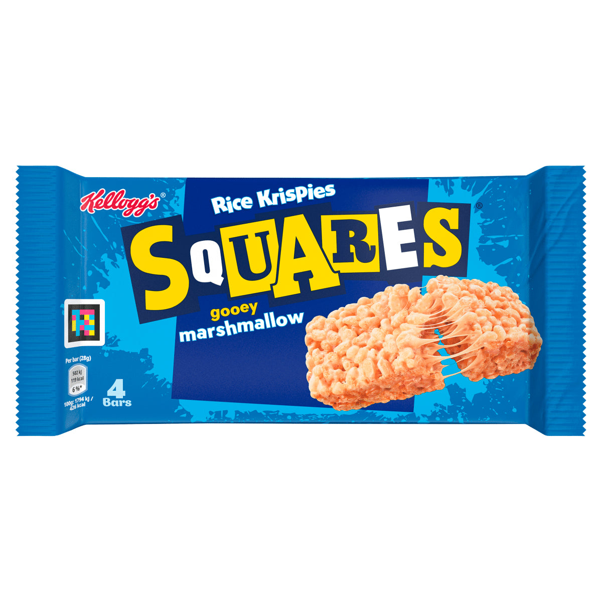 Kellogg's Rice Krispies Squares Marshmallow 4bars (4 x 28gr) 112gr