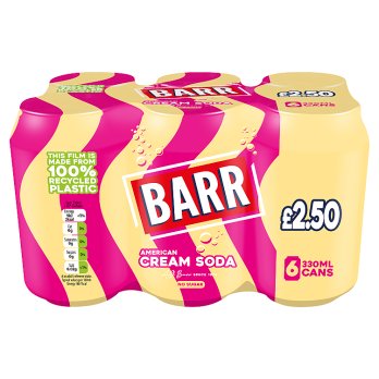 Barr Cream Soda 6x330ml (6pk)