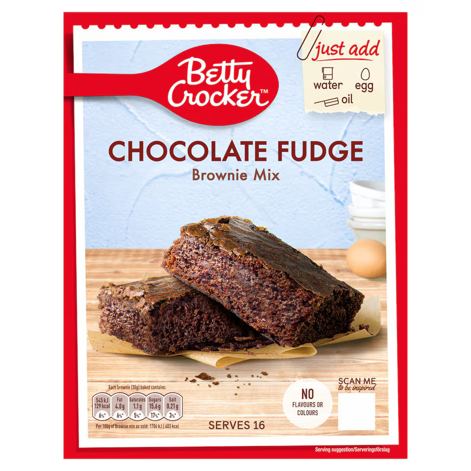 Betty Crocker Chocolate Fudge Brownie 415gr (UK)