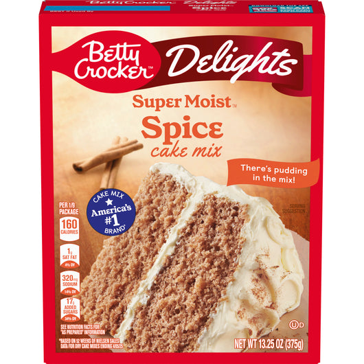 betty crocker spice Cake mix 375gr