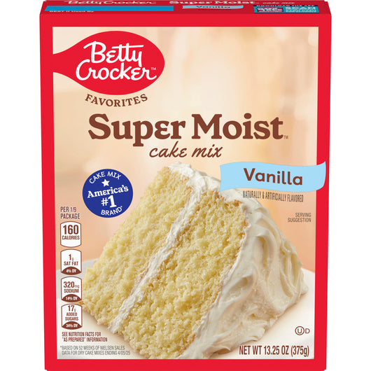 betty crocker vanilla cake mix 375gr