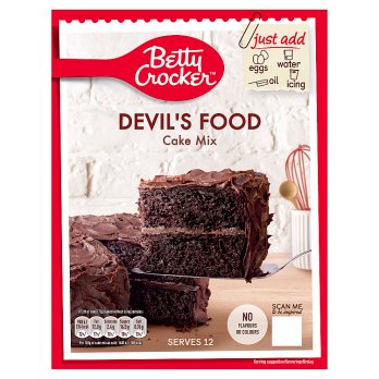 Betty Crocker Devil's Food Cake Mix 425gr (UK)