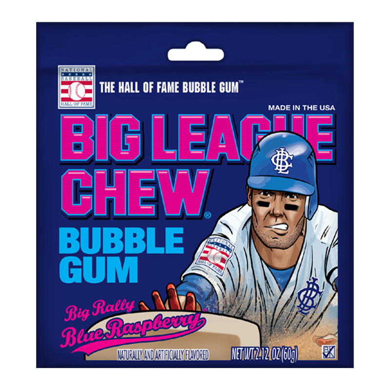 Big League Chew Blue Raspberry 60gr