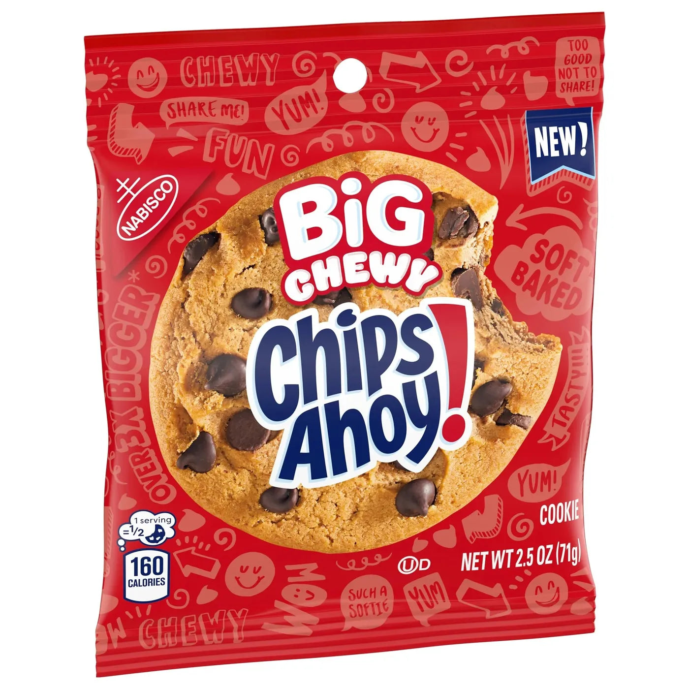 Nabisco Chips Ahoy Big Chewy Cookie 70gr