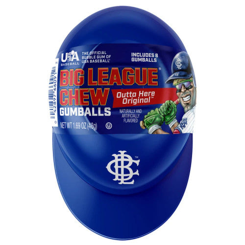 Big League Chew Helmet with gumballs 48gr (random colors)