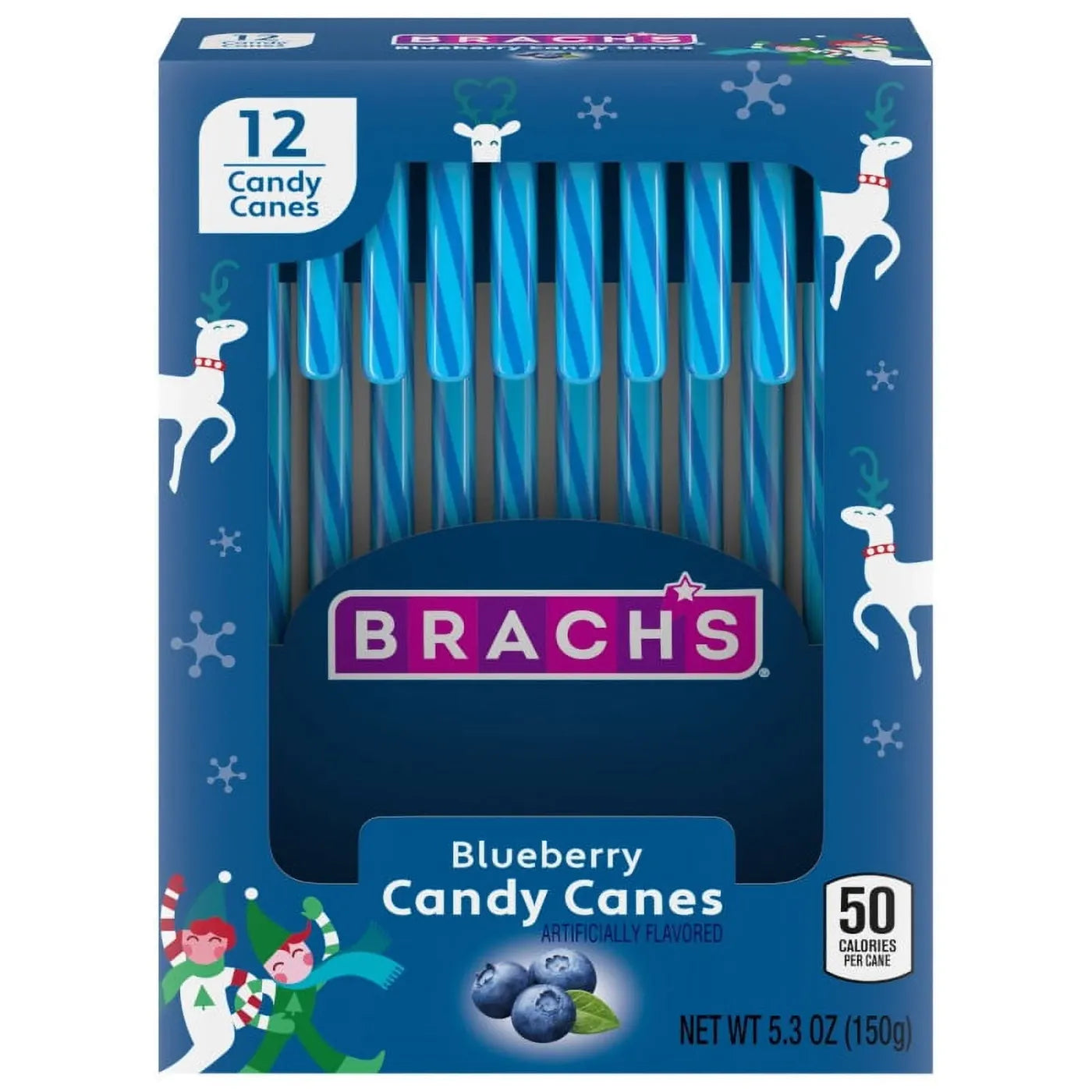 Brach's Blueberry Candy Canes 12pcs 150gr