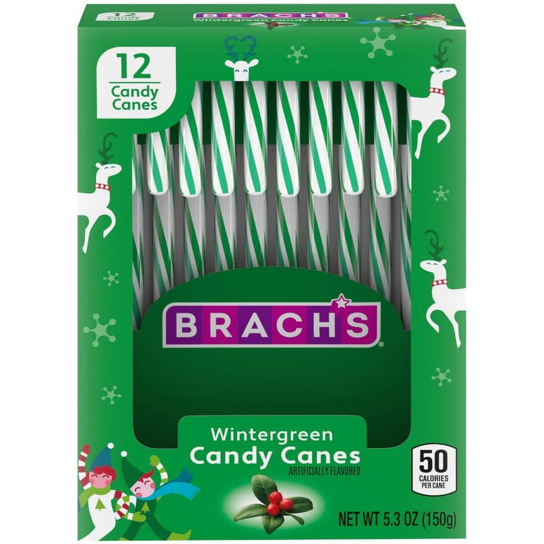 Brach's Wintergreen Candy Cane 12pcs 150gr