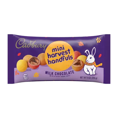 Cadbury Harvest Handfuls Milk Chocolate 255gr (large bag)