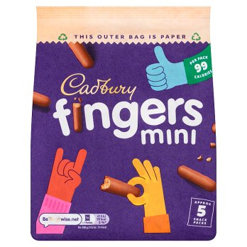 Cadbury Fingers Mini 5 pack 19.3 g (96.5 g)