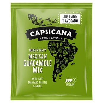 Capsicana Mexican Guacamole Mix 25gr