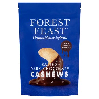Forest Feast Salted Dark Chocolate Cashews 120gr