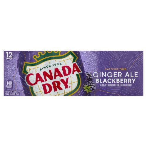 Canada Dry Ginger Ale Blackberry 12pk