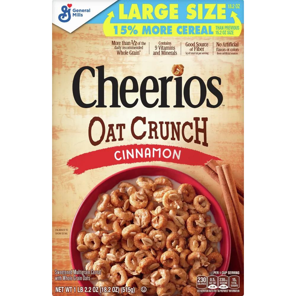 Cheerios Oats Cinnamon 515gr (Large Size)
