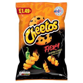 Cheetos Fiery Jalapeno Twisted 70gr (UK)