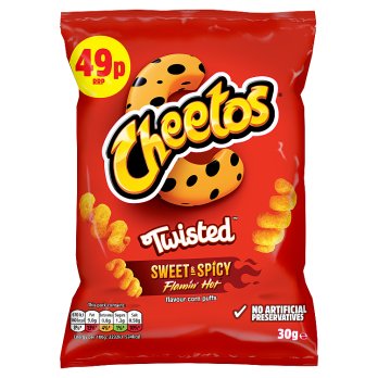 Cheetos Twisted Flamin Hot 30gr (UK)