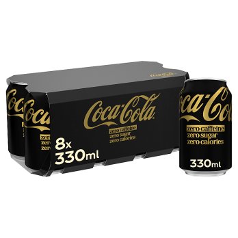 Coca-Cola Zero Sugar Zero Caffeine 8 x 330ml