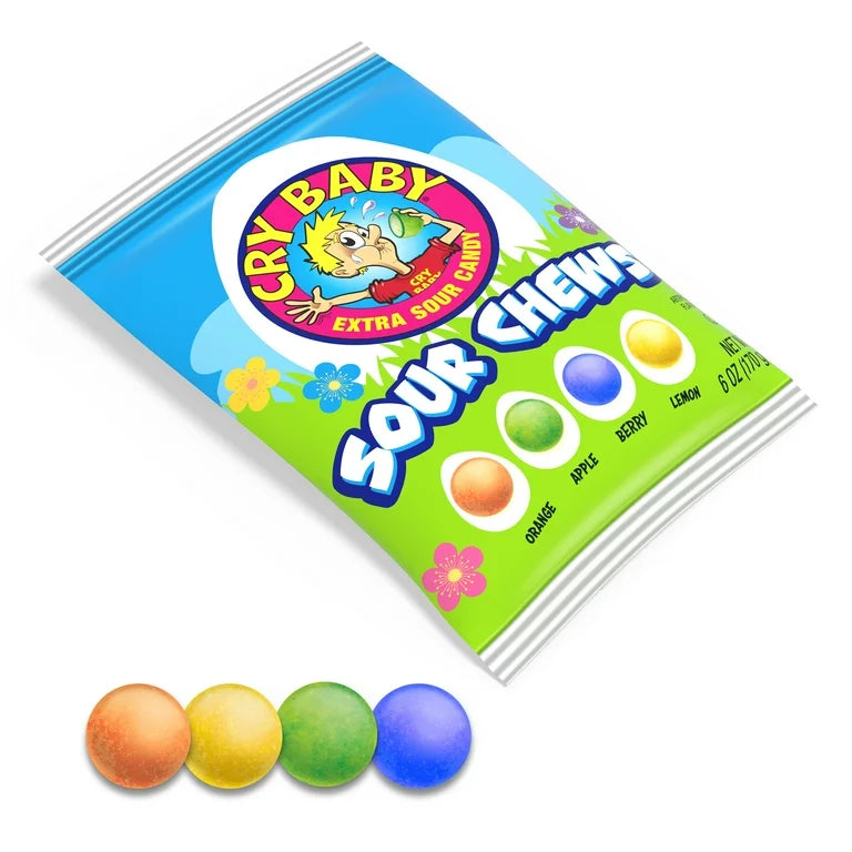 Cry Baby Extra Sour Candy Sour Chew ball 198gr