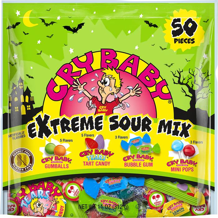 Charms Cry baby Extreme sour mix 50pcs 312gr