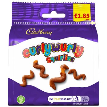 Cadbury Curly Wurly Squirlies Chocolate Bag 85g