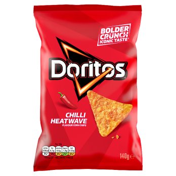 Doritos Chilli Heatwave Tortilla Chips Sharing Bag Crisps 140g