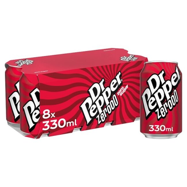 Dr Pepper zero 8pk