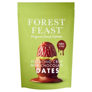 Forest Feast Dubai Style Pistachio Crisp Milk Chocolate Dates 120g