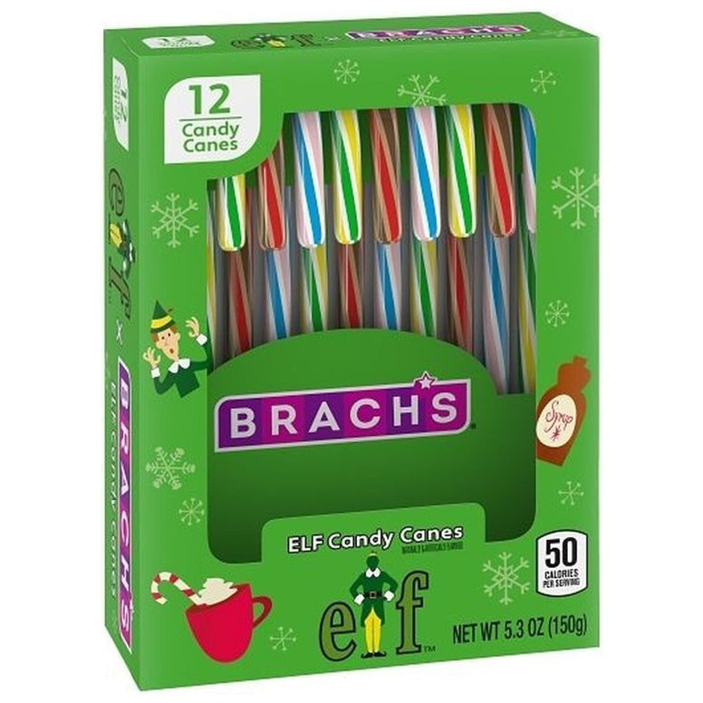 Brach's Elf candy canes Rainbow Colors 150gr