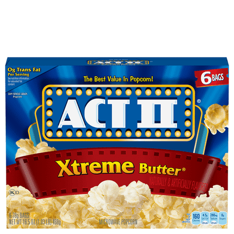 act II xtreme butter 468gr (6pks)