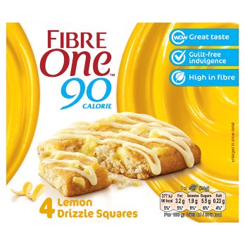Fibre One 90cal lemon drizzle 4pk (4x24gr)