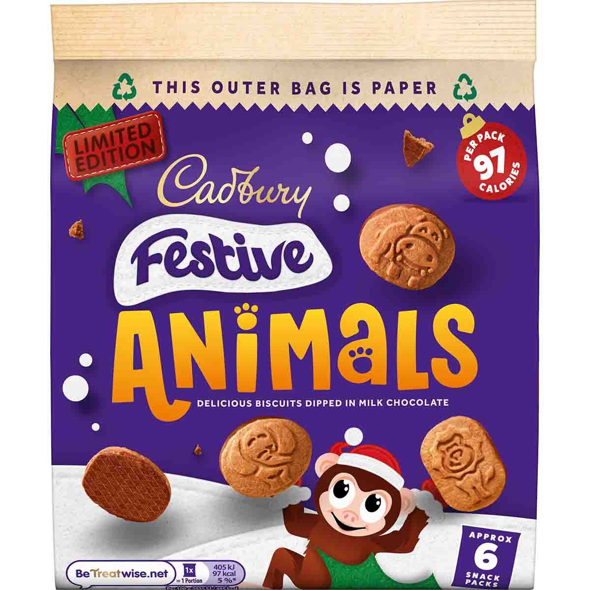 Cadbury Festive animals 6pcs (6x 20gr)
