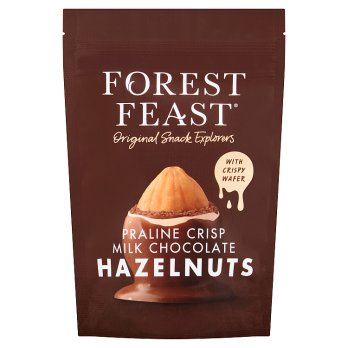 Forest Feast Praline Crisp Milk Chocolate Hazelnuts 100g