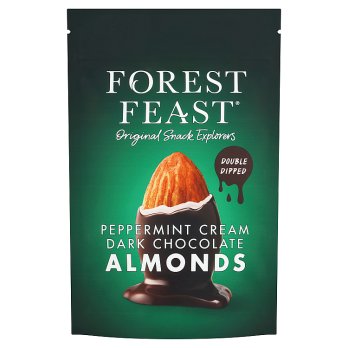 Forest Feast Peppermint Cream Dark Chocolate Almonds 120gr