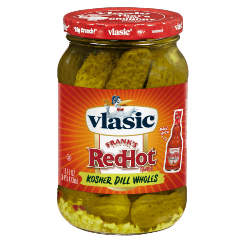 Vlasic Kosher Dill Wholes Frank RedHot 470gr