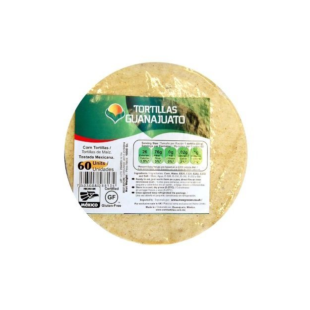 Tortillas Guana Para Freir 15cm 1kg (60pcs)