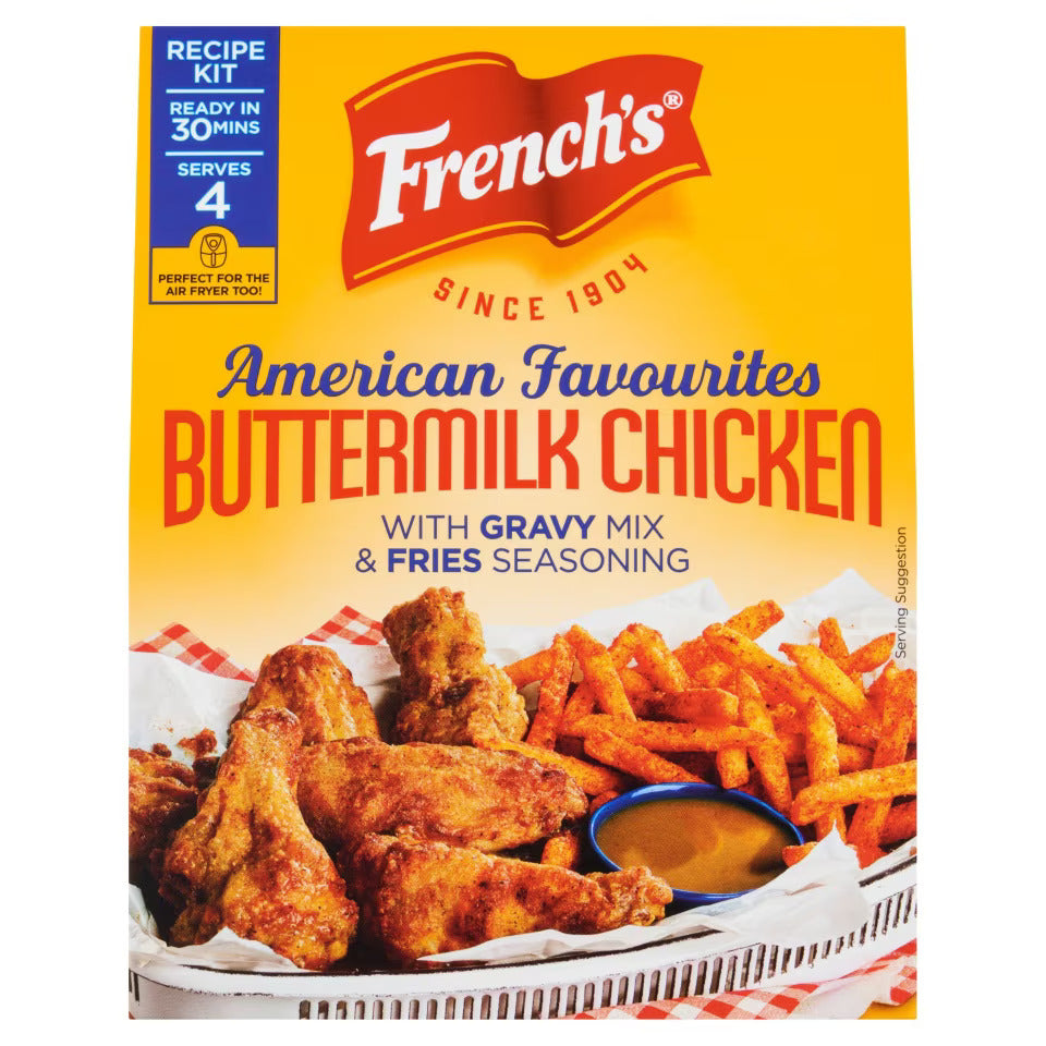 French's Buttermilk Chicken with Gravy Mix and Fries Seasoning kit 85g