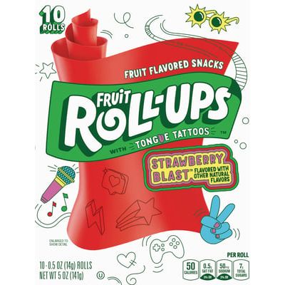 Betty Crocker fruit Roll Ups Strawberry 10 rolls 141gr