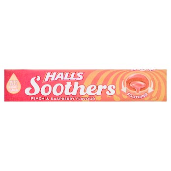 Halls Soothers Raspberry & Peach 45gr