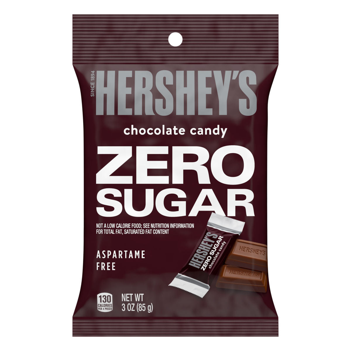 Hershey Zero Sugar Chocolate 85gr (snack size)