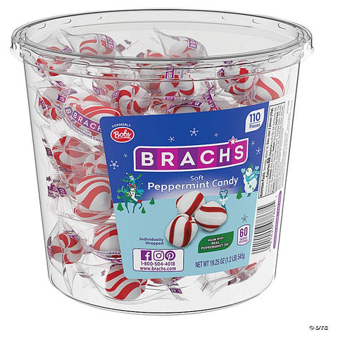 Brach's Soft Peppermint Candy Tube 545gr (110ct)
