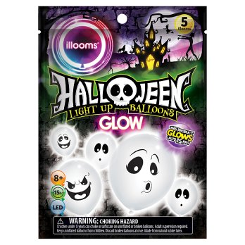 Illooms 5 halloween light up glow balloons
