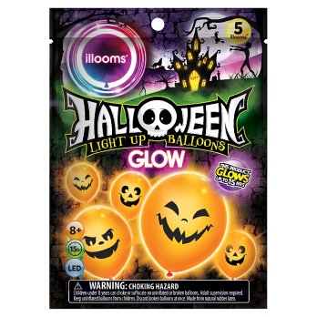 Illooms Pumpkin Balloons Glow 5pk