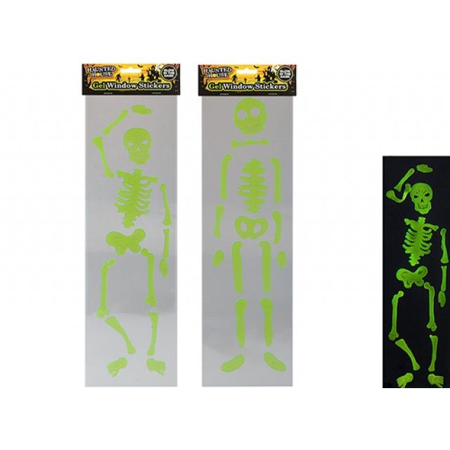 Glow in the dark Skeleton Window Sticker